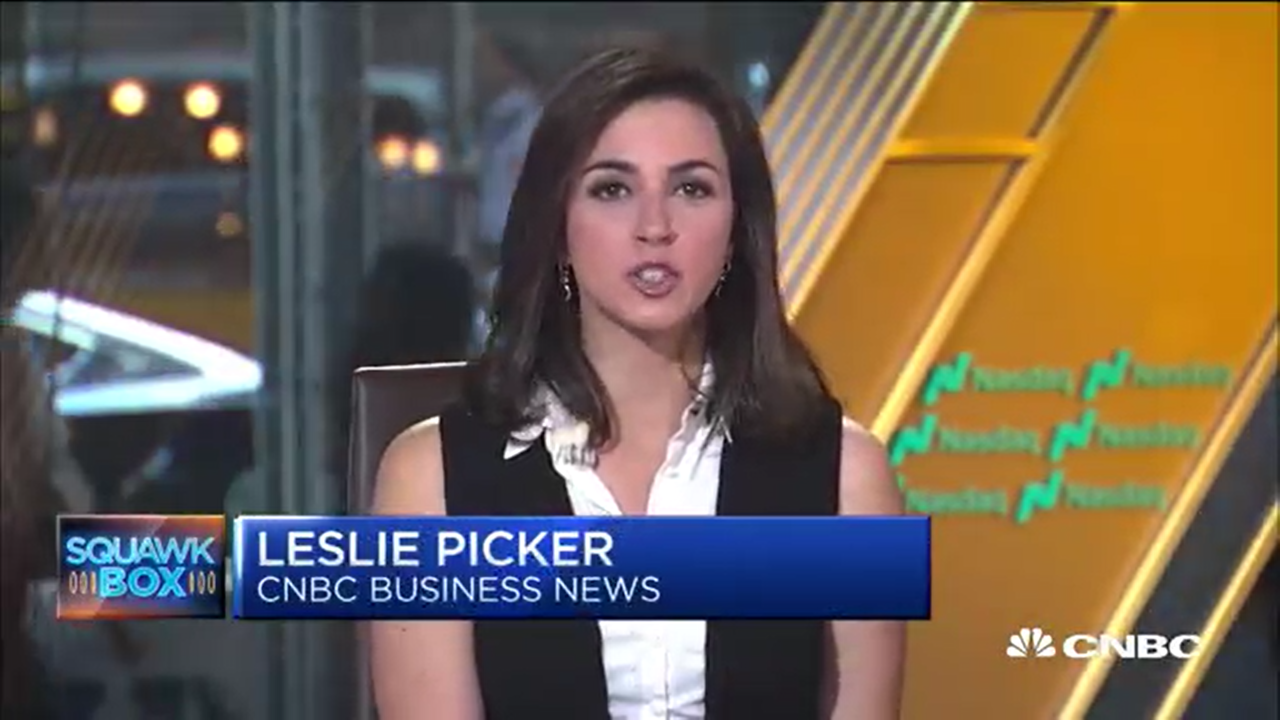 Leslie Picker in action at CNBC 
